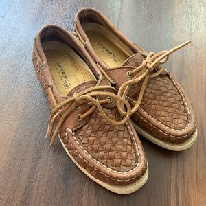 Woven Sperry Loafers